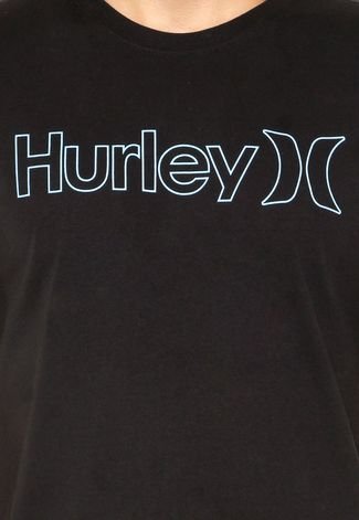 Camiseta Hurley O&O Outline Preta