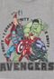 Camiseta Infantil Fakini Avengers Cinza - Marca Fakini