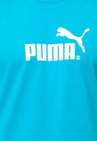 Camiseta Puma Large No.1 Logo Azul