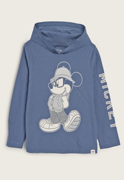 Camiseta Infantil GAP Mickey Azul - Marca GAP