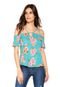 Blusa Ciganinha Sofie Floral Azul - Marca Sofie