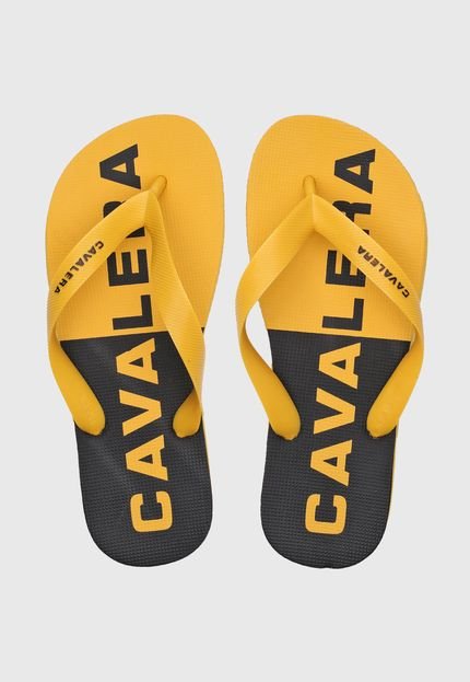 Chinelo Cavalera Logo Amarelo - Marca Cavalera