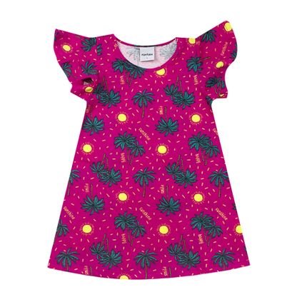Vestido Infantil Menina Tropical Rovitex Pink  - Marca Rovitex