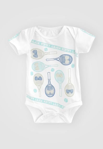 Body Lilica Ripilica Infantil Estampado Branco - Marca Lilica Ripilica