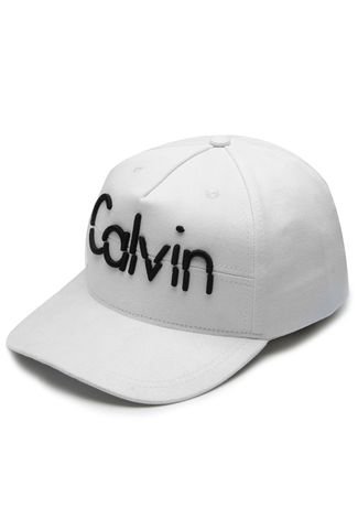 Boné Calvin Klein Logo Branco