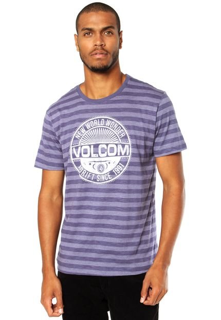 Camiseta Volcom Atomo Azul - Marca Volcom