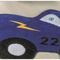 Tapete com Antiderrapante Formato Carrinho 22 - 74 cm x 56 cm - Azul royal - Marca Guga Tapetes