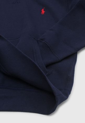 Blusa de Moletom Polo Ralph Lauren Infantil Logo Azul-Marinho