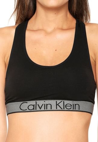 Top Calvin Klein Underwear Liso Preto