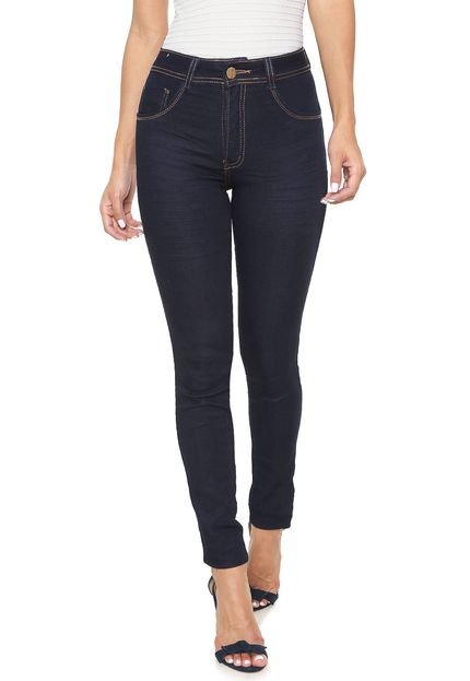 Calça Jeans Biotipo Skinny Pespontos Azul-marinho - Marca Biotipo
