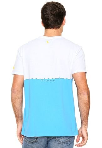 Camiseta Reserva B&B Piscina Branca/Azul