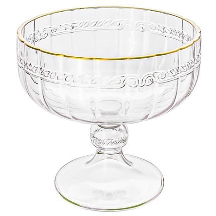 Taça de Sobremesa em Cristal Imperial Fio de Ouro 200mL - Lyor - Marca Lyor