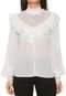 Blusa Charry Babados Off-White - Marca Charry