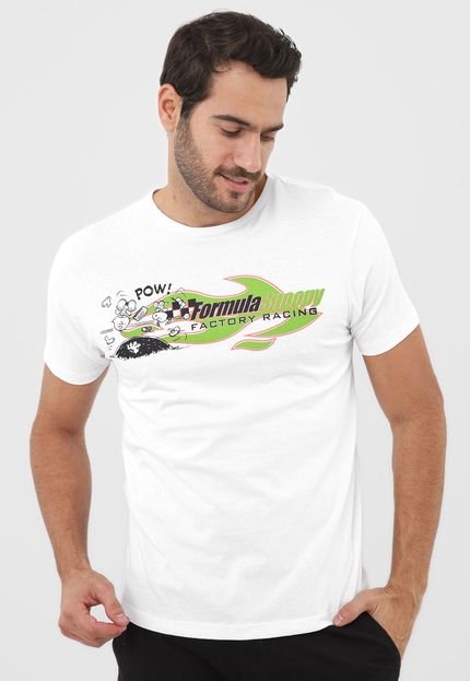 Camiseta Snoopy Formula Branca - Marca Snoopy