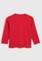 Camiseta Kyly Infantil Lisa Vermelha - Marca Kyly