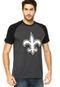 Camiseta New Era Raglan New Orleans Saints Cinza - Marca New Era