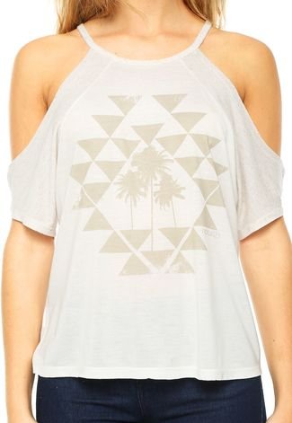 Blusa Ciganinha Rip Curl Desert Nights Bege