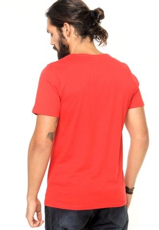 Camiseta Jack & Jones Estampada Vermelho