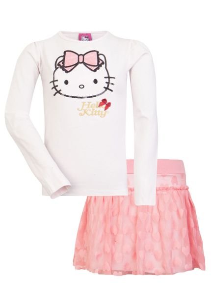 Conjunto Hello Kitty Coração Rosa - Marca Hello Kitty