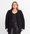 Casaco Feminino Plus Size Em Tweed Secret Glam Preto - Marca Secret Glam