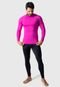 Camisa Térmica Adulto Masculina Segunda Pele Praia Surf Proteção Uv Esportiva 4 Estações Rosa - Marca 4 Estações