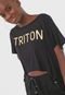 Camiseta Triton Logo Preta - Marca Triton