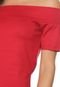 Vestido Colcci Midi Liso Vermelho - Marca Colcci