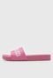 Chinelo Slide Colcci Logo Rosa - Marca Colcci