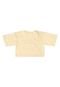 Blusa Cropped Infantil Básica Infantil Gloss Amarelo - Marca Gloss