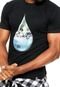 Camiseta Reef Water Preta - Marca Reef
