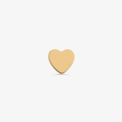 Brinco Único Coração em Ouro Amarelo 18k - Marca Monte Carlo