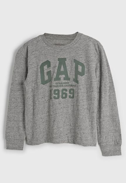 Camiseta GAP 1969 Cinza - Marca GAP