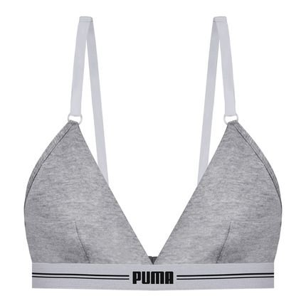 Top Triângulo Puma Com Bojo Cotton Feminino - Marca Puma