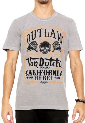 Camiseta Von Dutch  Outlaw Cinza