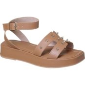 Sandália Feminina Plataforma Papete Flatform Fivela Marrom - Marca Angipé