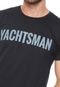 Camiseta Yachtsman Lettering Preta - Marca Yachtsman