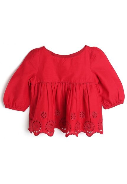 Vestido GAP Infantil Liso Vermelho - Marca GAP