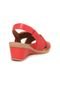 Sandália Usaflex Tiras X Vermelha - Marca Usaflex