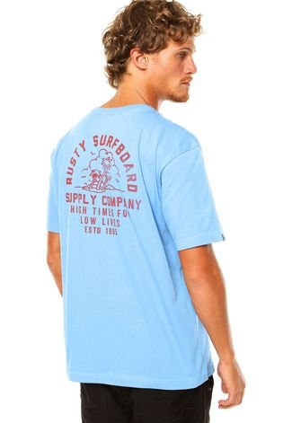 Camiseta Rusty High  Times Azul