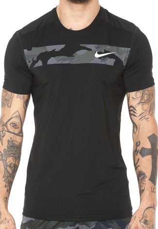 Camiseta Nike M Nk Bslyr Top Ss 2L Cmo Preta