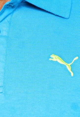Camisa Polo Puma Ess Jersey Azul