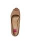 Peep Toe Pink Connection Lora Bege - Marca Pink Connection