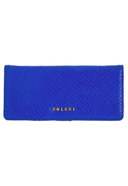 Carteira Colcci Textura Azul - Marca Colcci