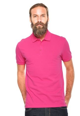 Camisa Polo Forum Custom Rosa