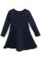 Vestido Milon Infantil Textura Azul-Marinho - Marca Milon
