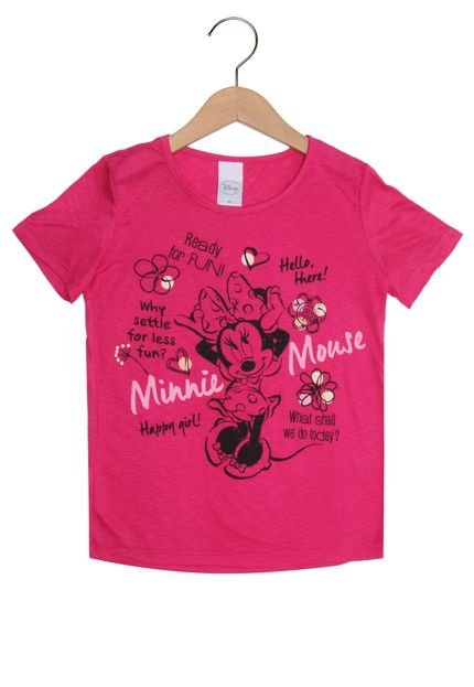 Blusa Cativa Disney Easy Minnie Rosa - Marca Cativa
