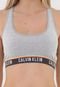 Top Calvin Klein Underwear nadador Logo Cinza - Marca Calvin Klein Underwear