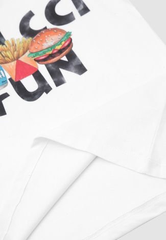 Camiseta Colcci Fun Infantil Fast Food Branca