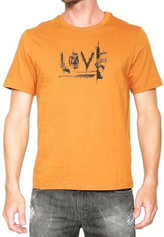 Camiseta Cavalera Love Amarelo