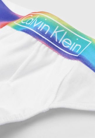 Cueca Calvin Klein Underwear Fio Dental Pride Branca - Compre Agora
